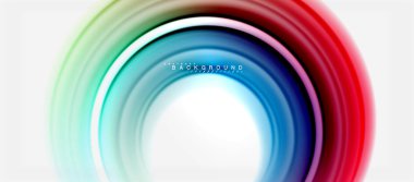 Gökkuşağı sıvı renkli arka plan - girdap ve daireler, bükülmüş sıvı renkler, renkli mermer veya plastik dalgalı doku zemin, çok renkli şablonu için iş veya teknoloji