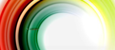 Gökkuşağı sıvı renkli arka plan - girdap ve daireler, bükülmüş sıvı renkler, renkli mermer veya plastik dalgalı doku zemin, çok renkli şablonu için iş veya teknoloji