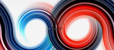 Gökkuşağı sıvı renkli arka plan - girdap ve daireler, bükülmüş sıvı renkler, renkli mermer veya plastik dalgalı doku zemin, çok renkli şablonu için iş veya teknoloji