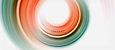 Gökkuşağı sıvı renkli arka plan - girdap ve daireler, bükülmüş sıvı renkler, renkli mermer veya plastik dalgalı doku zemin, çok renkli şablonu için iş veya teknoloji