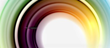 Gökkuşağı sıvı renkli arka plan - girdap ve daireler, bükülmüş sıvı renkler, renkli mermer veya plastik dalgalı doku zemin, çok renkli şablonu için iş veya teknoloji