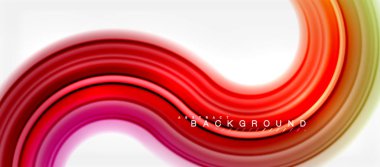 Gökkuşağı sıvı renkli arka plan - girdap ve daireler, bükülmüş sıvı renkler, renkli mermer veya plastik dalgalı doku zemin, çok renkli şablonu için iş veya teknoloji