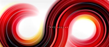 Gökkuşağı sıvı renkli arka plan - girdap ve daireler, bükülmüş sıvı renkler, renkli mermer veya plastik dalgalı doku zemin, çok renkli şablonu için iş veya teknoloji