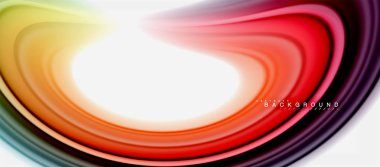 Gökkuşağı sıvı renk arka plan Bükülü sıvı tasarım, renkli mermer veya plastik dalgalı doku zemin, çok renkli şablonu için iş veya teknoloji sunu veya web broşür kapak