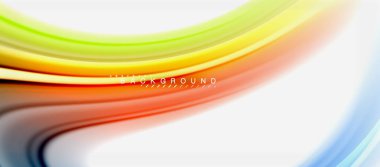 Gökkuşağı sıvı renk arka plan Bükülü sıvı tasarım, renkli mermer veya plastik dalgalı doku zemin, çok renkli şablonu için iş veya teknoloji sunu veya web broşür kapak