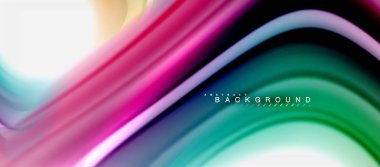 Gökkuşağı sıvı renk arka plan Bükülü sıvı tasarım, renkli mermer veya plastik dalgalı doku zemin, çok renkli şablonu için iş veya teknoloji sunu veya web broşür kapak