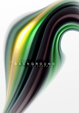 Sıvı sıvı karıştırma renkler konsepti üzerine açık gri renkli, eğri akışı, trendy soyut düzeni şablonu iş veya teknoloji sunu veya web broşür kapak için duvar kağıdı