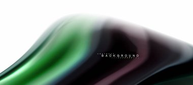 Sıvı sıvı karıştırma renkler konsepti üzerine açık gri renkli, eğri akışı, trendy soyut düzeni şablonu iş veya teknoloji sunu veya web broşür kapak için duvar kağıdı