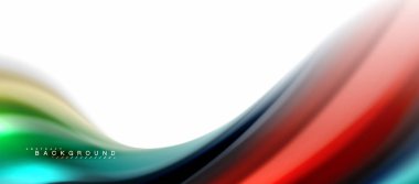 Sıvı sıvı karıştırma renkler konsepti üzerine açık gri renkli, eğri akışı, trendy soyut düzeni şablonu iş veya teknoloji sunu veya web broşür kapak için duvar kağıdı