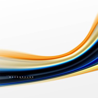 Sıvı sıvı karıştırma renkler konsepti üzerine açık gri renkli, eğri akışı, trendy soyut düzeni şablonu iş veya teknoloji sunu veya web broşür kapak için duvar kağıdı