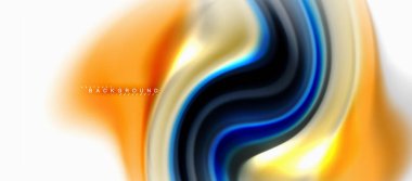 Sıvı sıvı karıştırma renkler konsepti üzerine açık gri renkli, eğri akışı, trendy soyut düzeni şablonu iş veya teknoloji sunu veya web broşür kapak için duvar kağıdı