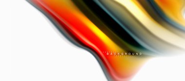 Sıvı sıvı karıştırma renkler konsepti üzerine açık gri renkli, eğri akışı, trendy soyut düzeni şablonu iş veya teknoloji sunu veya web broşür kapak için duvar kağıdı