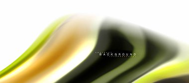 Sıvı sıvı karıştırma renkler konsepti üzerine açık gri renkli, eğri akışı, trendy soyut düzeni şablonu iş veya teknoloji sunu veya web broşür kapak için duvar kağıdı