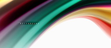 Sıvı sıvı karıştırma renkler konsepti üzerine açık gri renkli, eğri akışı, trendy soyut düzeni şablonu iş veya teknoloji sunu veya web broşür kapak için duvar kağıdı