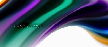 Sıvı sıvı karıştırma renkler konsepti üzerine açık gri renkli, eğri akışı, trendy soyut düzeni şablonu iş veya teknoloji sunu veya web broşür kapak için duvar kağıdı