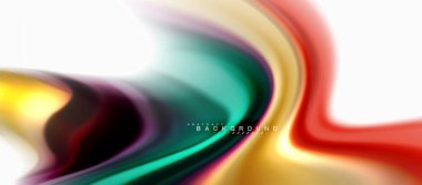 Sıvı sıvı karıştırma renkler konsepti üzerine açık gri renkli, eğri akışı, trendy soyut düzeni şablonu iş veya teknoloji sunu veya web broşür kapak için duvar kağıdı