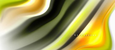 Sıvı sıvı karıştırma renkler konsepti üzerine açık gri renkli, eğri akışı, trendy soyut düzeni şablonu iş veya teknoloji sunu veya web broşür kapak için duvar kağıdı