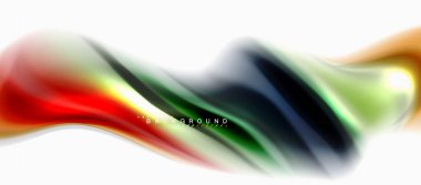 Sıvı sıvı karıştırma renkler konsepti üzerine açık gri renkli, eğri akışı, trendy soyut düzeni şablonu iş veya teknoloji sunu veya web broşür kapak için duvar kağıdı