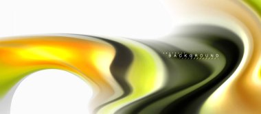 Sıvı sıvı karıştırma renkler konsepti üzerine açık gri renkli, eğri akışı, trendy soyut düzeni şablonu iş veya teknoloji sunu veya web broşür kapak için duvar kağıdı