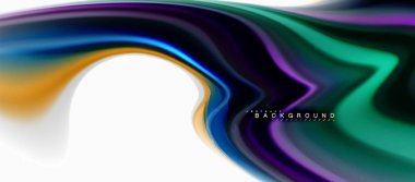 Sıvı sıvı karıştırma renkler konsepti üzerine açık gri renkli, eğri akışı, trendy soyut düzeni şablonu iş veya teknoloji sunu veya web broşür kapak için duvar kağıdı