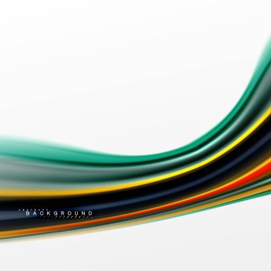 Sıvı sıvı karıştırma renkler konsepti üzerine açık gri renkli, eğri akışı, trendy soyut düzeni şablonu iş veya teknoloji sunu veya web broşür kapak için duvar kağıdı