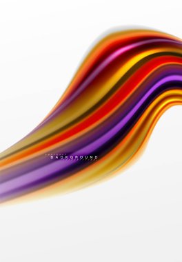 Sıvı sıvı karıştırma renkler konsepti üzerine açık gri renkli, eğri akışı, trendy soyut düzeni şablonu iş veya teknoloji sunu veya web broşür kapak için duvar kağıdı