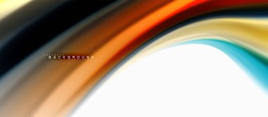 Sıvı sıvı karıştırma renkler konsepti üzerine açık gri renkli, eğri akışı, trendy soyut düzeni şablonu iş veya teknoloji sunu veya web broşür kapak için duvar kağıdı