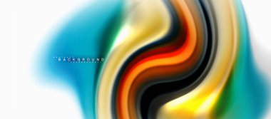 Sıvı sıvı karıştırma renkler konsepti üzerine açık gri renkli, eğri akışı, trendy soyut düzeni şablonu iş veya teknoloji sunu veya web broşür kapak için duvar kağıdı