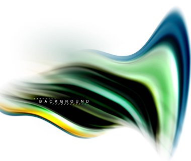 Sıvı sıvı karıştırma renkler konsepti üzerine açık gri renkli, dalga ve girdap eğrisi akışı satır, trendy soyut düzeni şablonu iş sunumu, app duvar kağıdı başlık sayfası, poster veya duvar kağıdı için