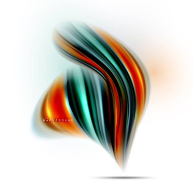 Sıvı sıvı karıştırma renkler konsepti üzerine açık gri renkli, dalga ve girdap eğrisi akışı satır, trendy soyut düzeni şablonu iş sunumu, app duvar kağıdı başlık sayfası, poster veya duvar kağıdı için