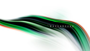 Sıvı sıvı karıştırma renkler konsepti üzerine açık gri renkli, dalga ve girdap eğrisi akışı satır, trendy soyut düzeni şablonu iş sunumu, app duvar kağıdı başlık sayfası, poster veya duvar kağıdı için