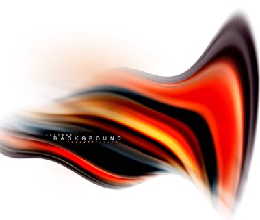 Sıvı sıvı karıştırma renkler konsepti üzerine açık gri renkli, dalga ve girdap eğrisi akışı satır, trendy soyut düzeni şablonu iş sunumu, app duvar kağıdı başlık sayfası, poster veya duvar kağıdı için