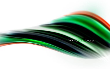 Sıvı sıvı karıştırma renkler konsepti üzerine açık gri renkli, dalga ve girdap eğrisi akışı satır, trendy soyut düzeni şablonu iş sunumu, app duvar kağıdı başlık sayfası, poster veya duvar kağıdı için