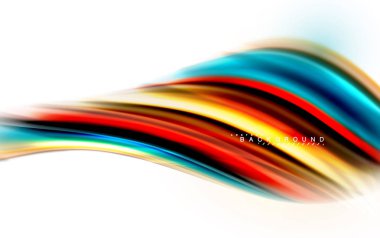 Sıvı sıvı karıştırma renkler konsepti üzerine açık gri renkli, dalga ve girdap eğrisi akışı satır, trendy soyut düzeni şablonu iş sunumu, app duvar kağıdı başlık sayfası, poster veya duvar kağıdı için