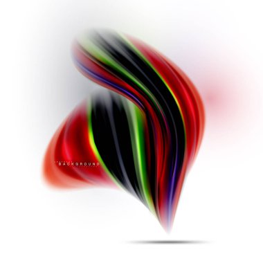 Sıvı sıvı karıştırma renkler konsepti üzerine açık gri renkli, dalga ve girdap eğrisi akışı satır, trendy soyut düzeni şablonu iş sunumu, app duvar kağıdı başlık sayfası, poster veya duvar kağıdı için