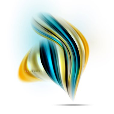 Sıvı sıvı karıştırma renkler konsepti üzerine açık gri renkli, dalga ve girdap eğrisi akışı satır, trendy soyut düzeni şablonu iş sunumu, app duvar kağıdı başlık sayfası, poster veya duvar kağıdı için