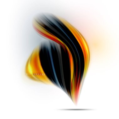 Sıvı sıvı karıştırma renkler konsepti üzerine açık gri renkli, dalga ve girdap eğrisi akışı satır, trendy soyut düzeni şablonu iş sunumu, app duvar kağıdı başlık sayfası, poster veya duvar kağıdı için