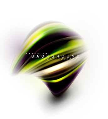 Sıvı sıvı karıştırma renkler konsepti üzerine açık gri renkli, dalga ve girdap eğrisi akışı satır, trendy soyut düzeni şablonu iş sunumu, app duvar kağıdı başlık sayfası, poster veya duvar kağıdı için