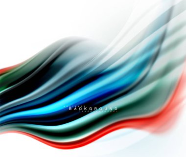 Sıvı sıvı karıştırma renkler konsepti üzerine açık gri renkli, dalga ve girdap eğrisi akışı satır, trendy soyut düzeni şablonu iş sunumu, app duvar kağıdı başlık sayfası, poster veya duvar kağıdı için