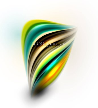 Sıvı sıvı karıştırma renkler konsepti üzerine açık gri renkli, dalga ve girdap eğrisi akışı satır, trendy soyut düzeni şablonu iş sunumu, app duvar kağıdı başlık sayfası, poster veya duvar kağıdı için