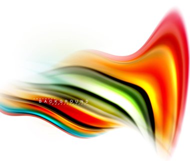 Sıvı sıvı karıştırma renkler konsepti üzerine açık gri renkli, dalga ve girdap eğrisi akışı satır, trendy soyut düzeni şablonu iş sunumu, app duvar kağıdı başlık sayfası, poster veya duvar kağıdı için