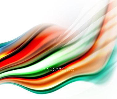 Sıvı sıvı karıştırma renkler konsepti üzerine açık gri renkli, dalga ve girdap eğrisi akışı satır, trendy soyut düzeni şablonu iş sunumu, app duvar kağıdı başlık sayfası, poster veya duvar kağıdı için