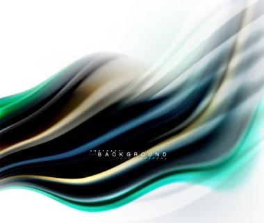 Sıvı sıvı karıştırma renkler konsepti üzerine açık gri renkli, dalga ve girdap eğrisi akışı satır, trendy soyut düzeni şablonu iş sunumu, app duvar kağıdı başlık sayfası, poster veya duvar kağıdı için