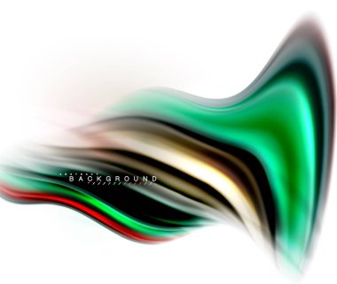 Sıvı sıvı karıştırma renkler konsepti üzerine açık gri renkli, dalga ve girdap eğrisi akışı satır, trendy soyut düzeni şablonu iş sunumu, app duvar kağıdı başlık sayfası, poster veya duvar kağıdı için