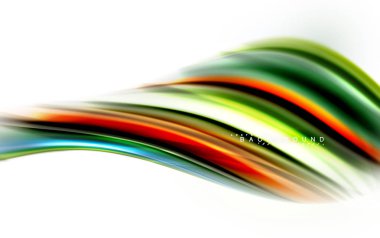 Sıvı sıvı karıştırma renkler konsepti üzerine açık gri renkli, dalga ve girdap eğrisi akışı satır, trendy soyut düzeni şablonu iş sunumu, app duvar kağıdı başlık sayfası, poster veya duvar kağıdı için