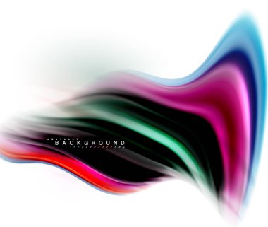 Sıvı sıvı karıştırma renkler konsepti üzerine açık gri renkli, dalga ve girdap eğrisi akışı satır, trendy soyut düzeni şablonu iş sunumu, app duvar kağıdı başlık sayfası, poster veya duvar kağıdı için