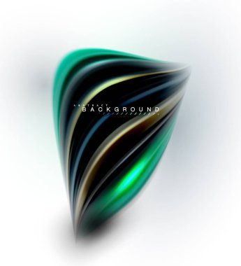 Sıvı sıvı karıştırma renkler konsepti üzerine açık gri renkli, dalga ve girdap eğrisi akışı satır, trendy soyut düzeni şablonu iş sunumu, app duvar kağıdı başlık sayfası, poster veya duvar kağıdı için