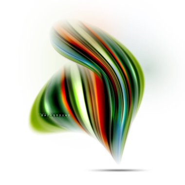 Sıvı sıvı karıştırma renkler konsepti üzerine açık gri renkli, dalga ve girdap eğrisi akışı satır, trendy soyut düzeni şablonu iş sunumu, app duvar kağıdı başlık sayfası, poster veya duvar kağıdı için