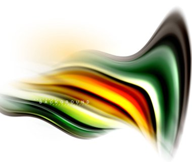 Sıvı sıvı karıştırma renkler konsepti üzerine açık gri renkli, dalga ve girdap eğrisi akışı satır, trendy soyut düzeni şablonu iş sunumu, app duvar kağıdı başlık sayfası, poster veya duvar kağıdı için