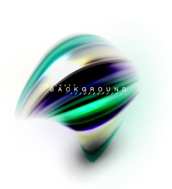 Sıvı sıvı karıştırma renkler konsepti üzerine açık gri renkli, dalga ve girdap eğrisi akışı satır, trendy soyut düzeni şablonu iş sunumu, app duvar kağıdı başlık sayfası, poster veya duvar kağıdı için